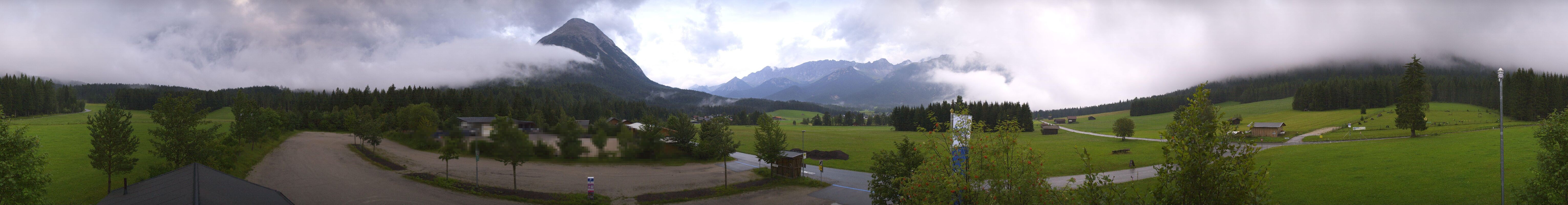 Archiv Foto Webcam Leutasch Moos - Rödlach Parkplatz
