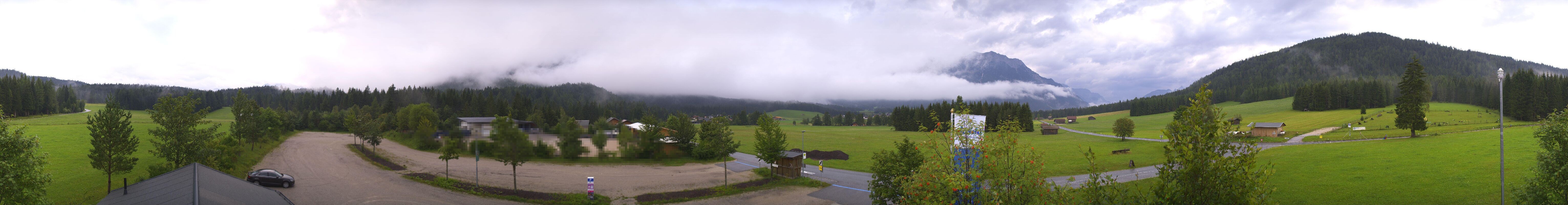 Archiv Foto Webcam Leutasch Moos - Rödlach Parkplatz