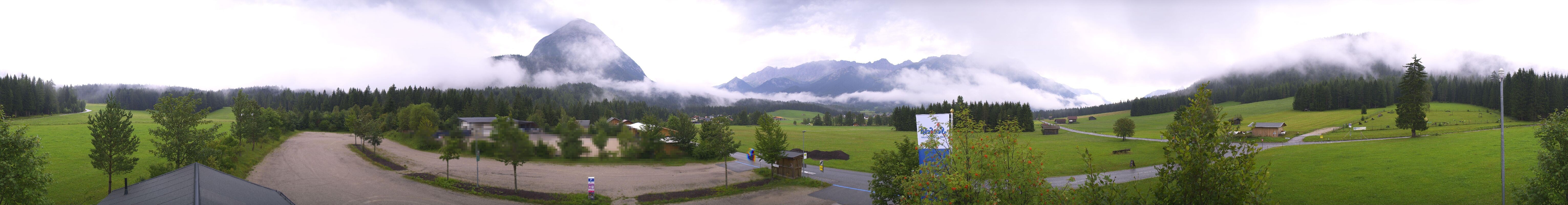Archiv Foto Webcam Leutasch Moos - Rödlach Parkplatz