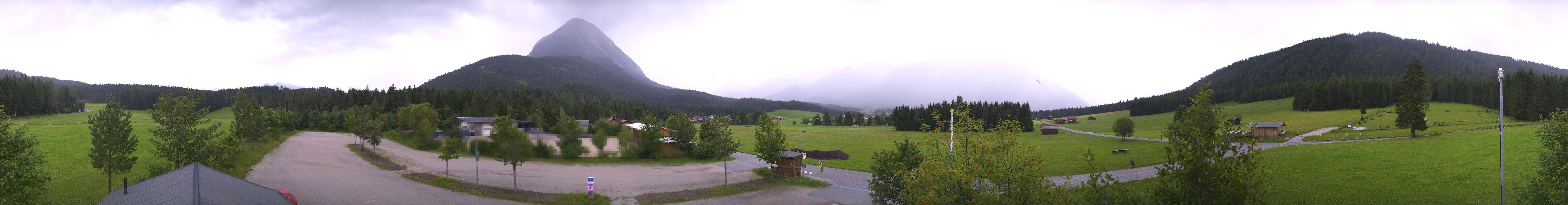 Archiv Foto Webcam Leutasch Moos - Rödlach Parkplatz