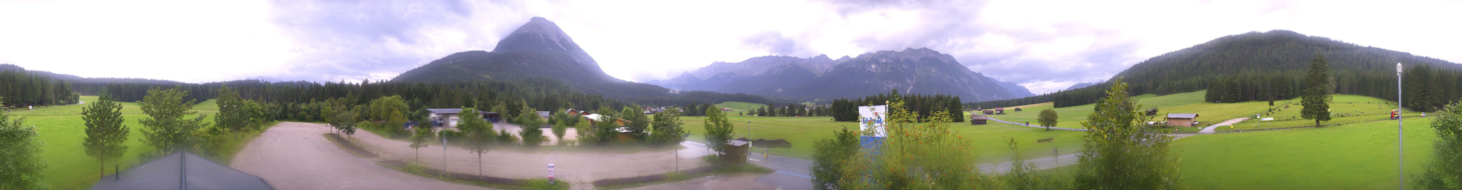 Archiv Foto Webcam Leutasch Moos - Rödlach Parkplatz