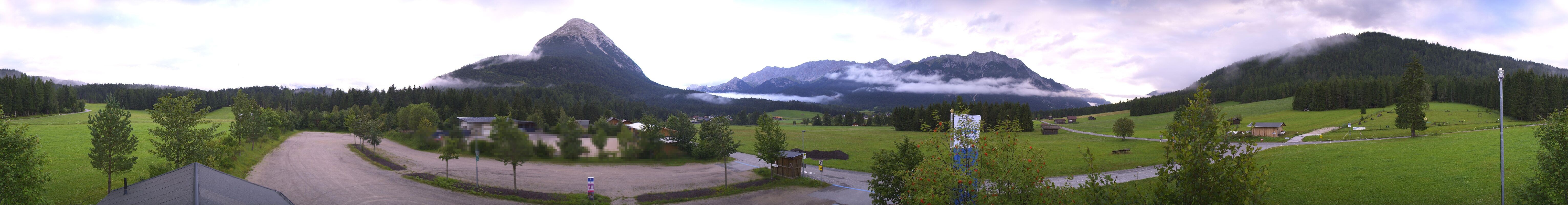 Archiv Foto Webcam Leutasch Moos - Rödlach Parkplatz