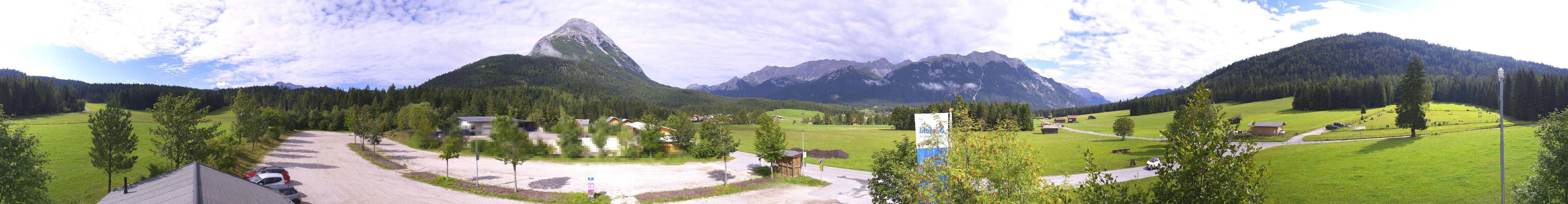 Archived image Webcam Leutasch Moos - Rödlach Parking