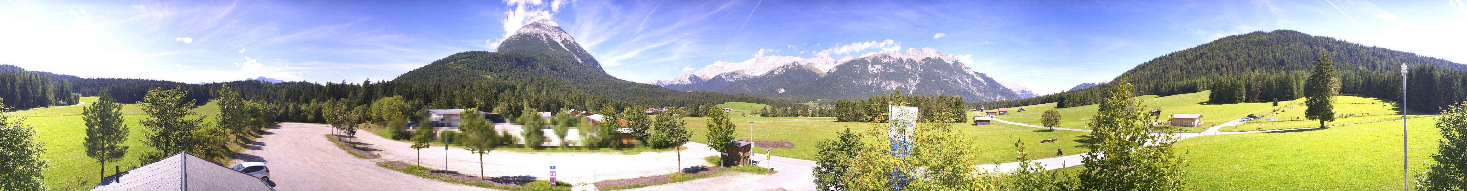 Archived image Webcam Leutasch Moos - Rödlach Parking