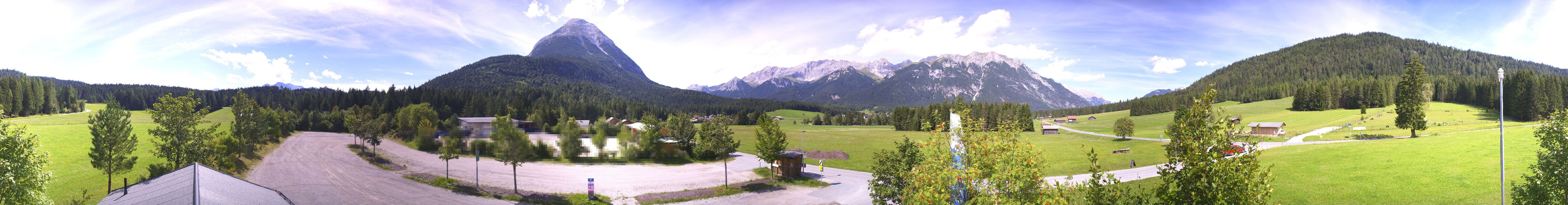 Archived image Webcam Leutasch Moos - Rödlach Parking