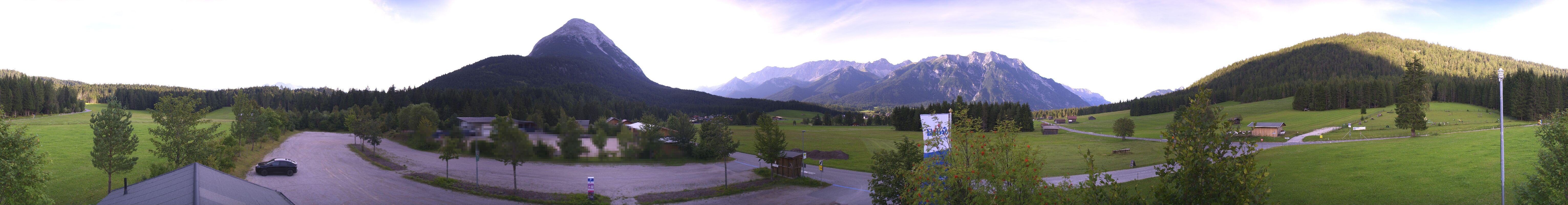 Archived image Webcam Leutasch Moos - Rödlach Parking