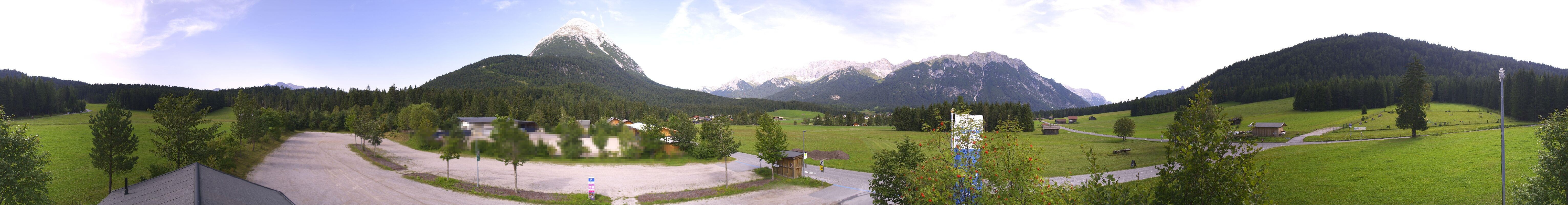 Archived image Webcam Leutasch Moos - Rödlach Parking