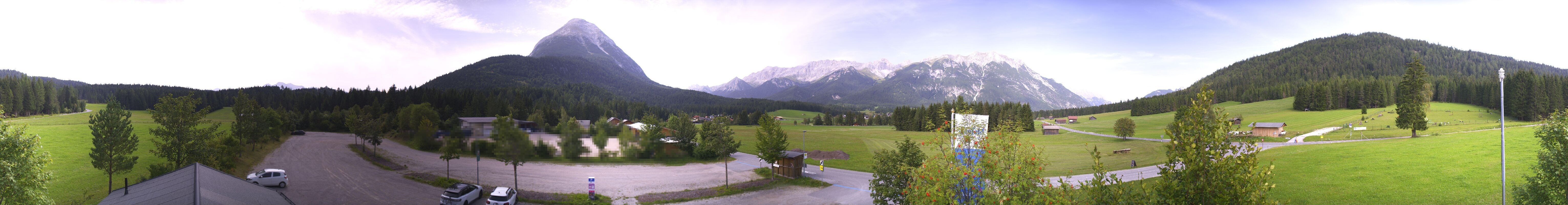 Archived image Webcam Leutasch Moos - Rödlach Parking