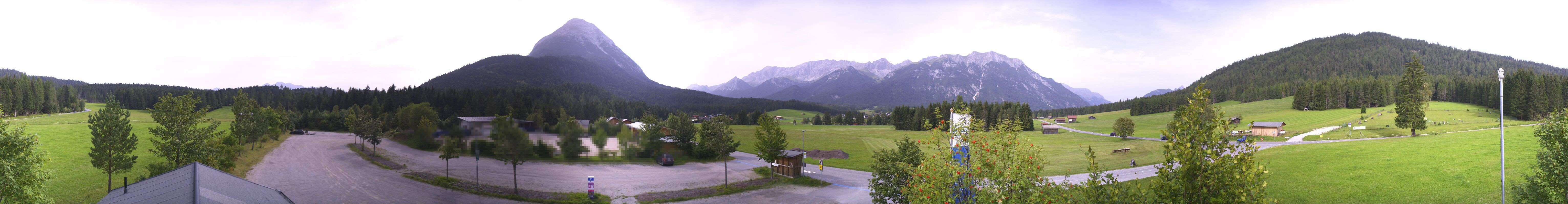 Archived image Webcam Leutasch Moos - Rödlach Parking