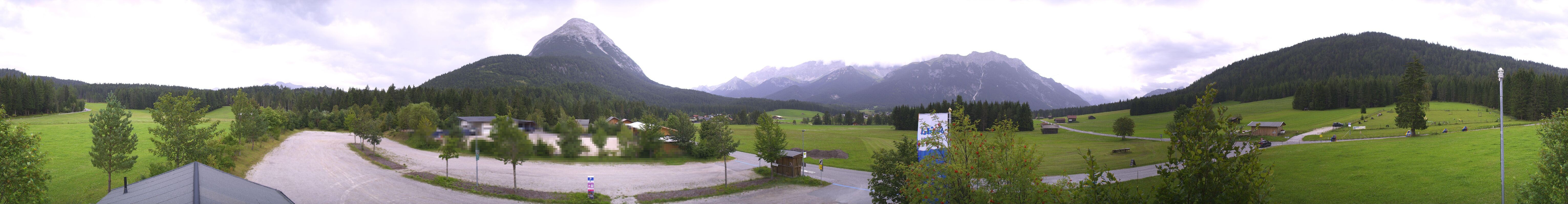 Archiv Foto Webcam Leutasch Moos - Rödlach Parkplatz