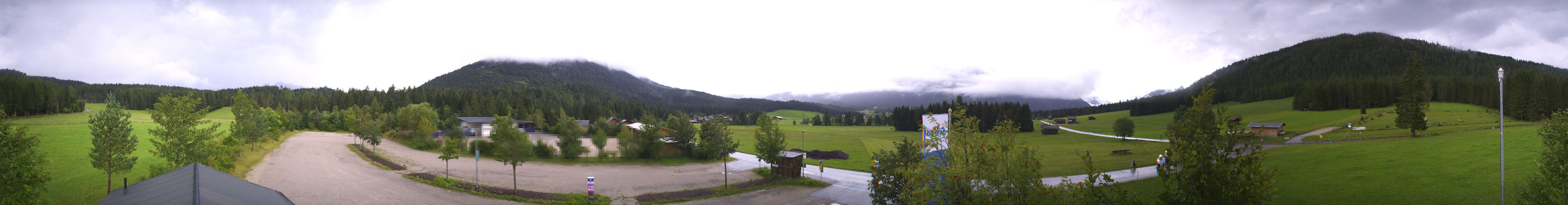 Archiv Foto Webcam Leutasch Moos - Rödlach Parkplatz