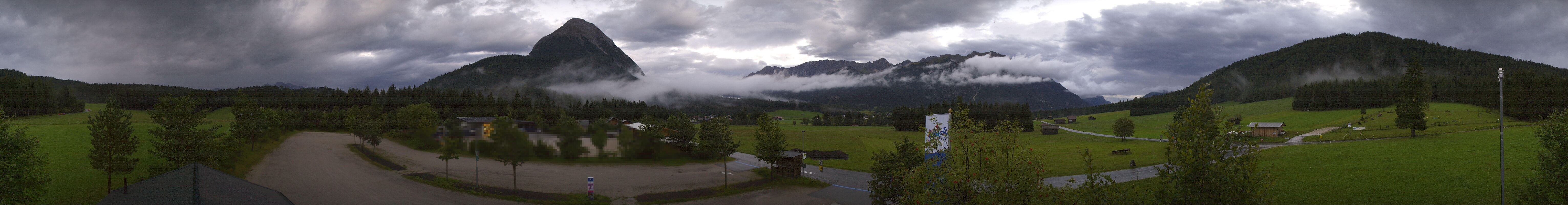 Archiv Foto Webcam Leutasch Moos - Rödlach Parkplatz