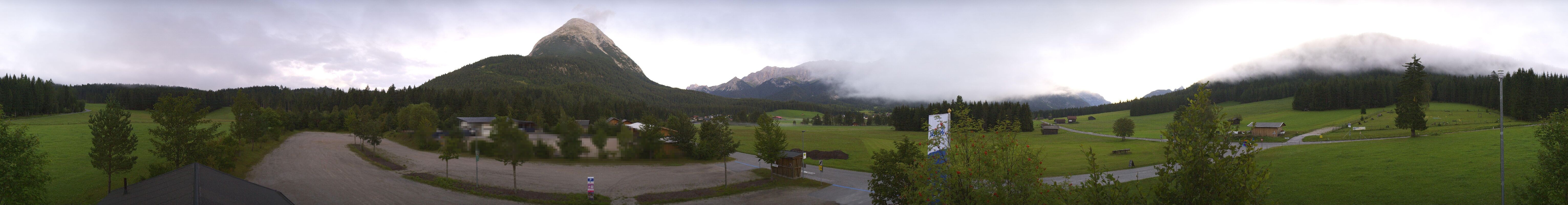 Archiv Foto Webcam Leutasch Moos - Rödlach Parkplatz