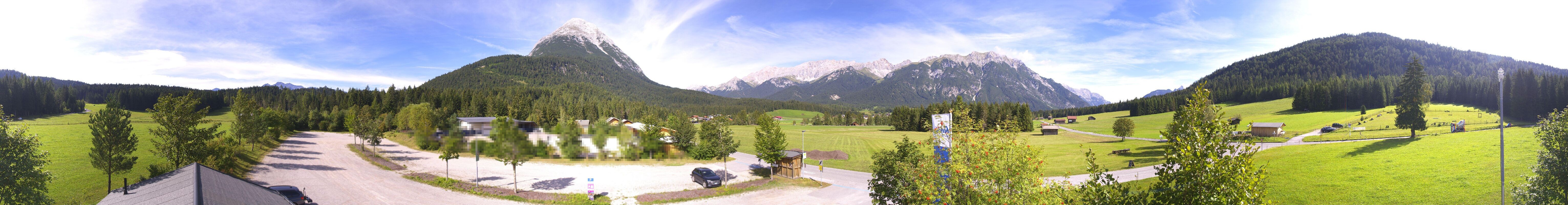 Archived image Webcam Leutasch Moos - Rödlach Parking