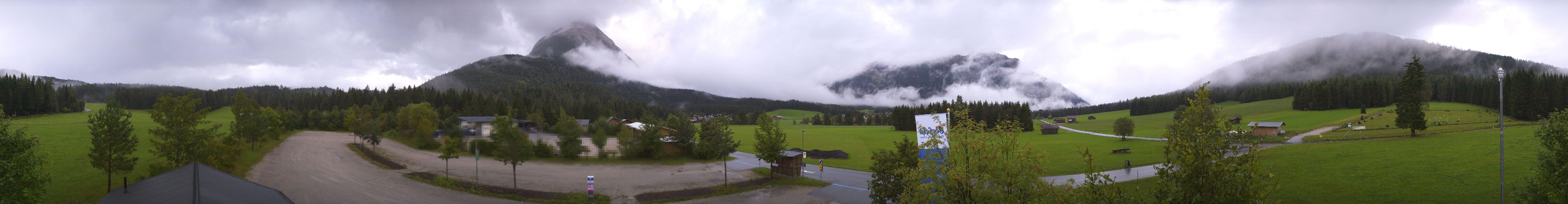 Archiv Foto Webcam Leutasch Moos - Rödlach Parkplatz
