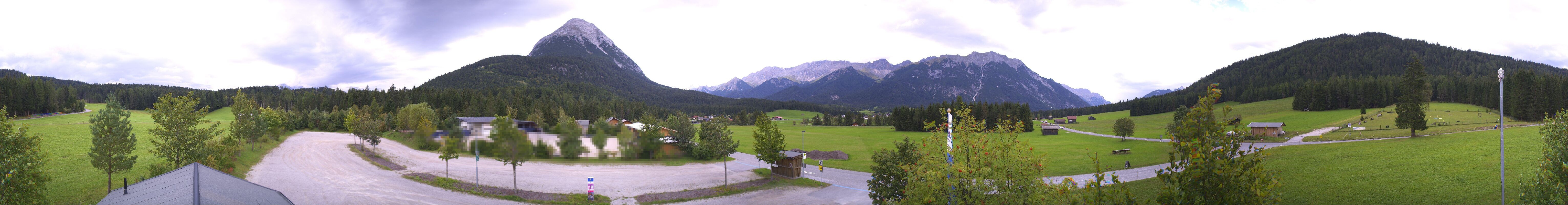 Archiv Foto Webcam Leutasch Moos - Rödlach Parkplatz