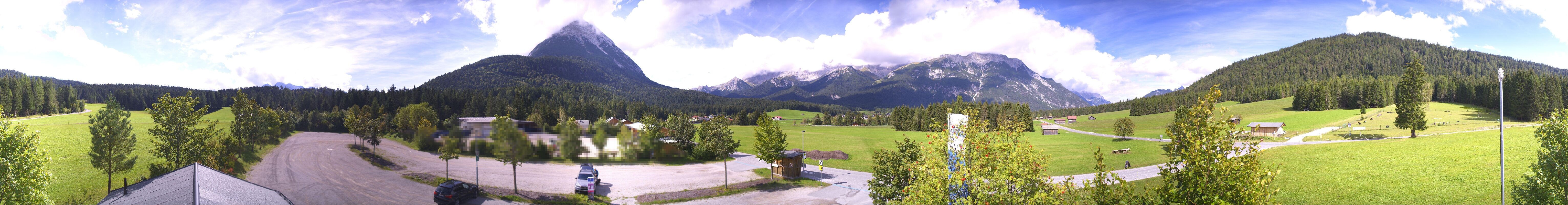 Archived image Webcam Leutasch Moos - Rödlach Parking
