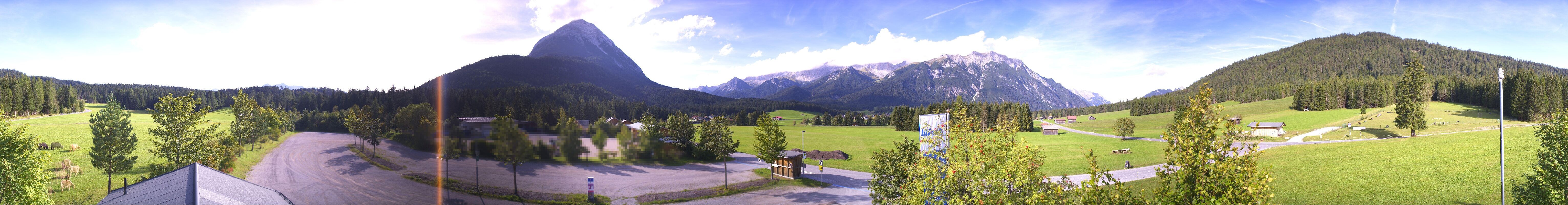 Archived image Webcam Leutasch Moos - Rödlach Parking