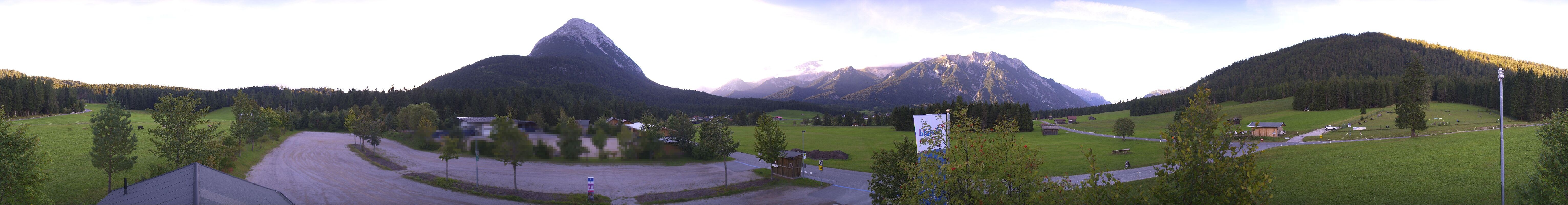 Archived image Webcam Leutasch Moos - Rödlach Parking