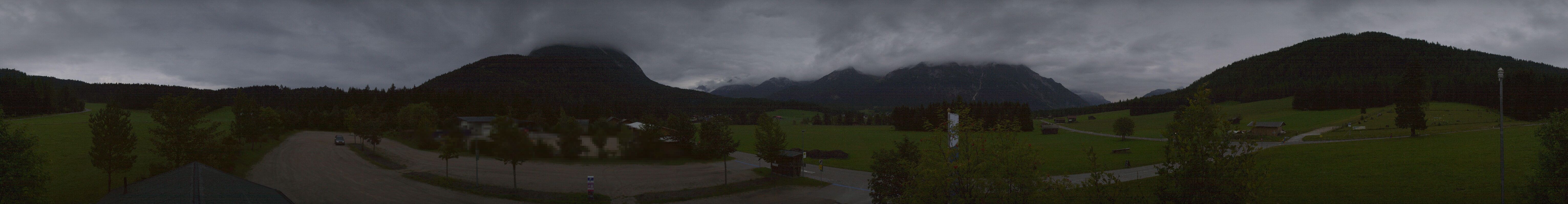 Archiv Foto Webcam Leutasch Moos - Rödlach Parkplatz