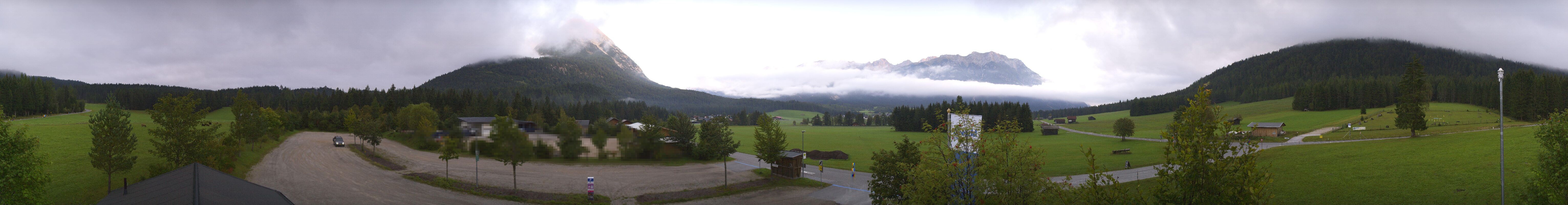 Archiv Foto Webcam Leutasch Moos - Rödlach Parkplatz