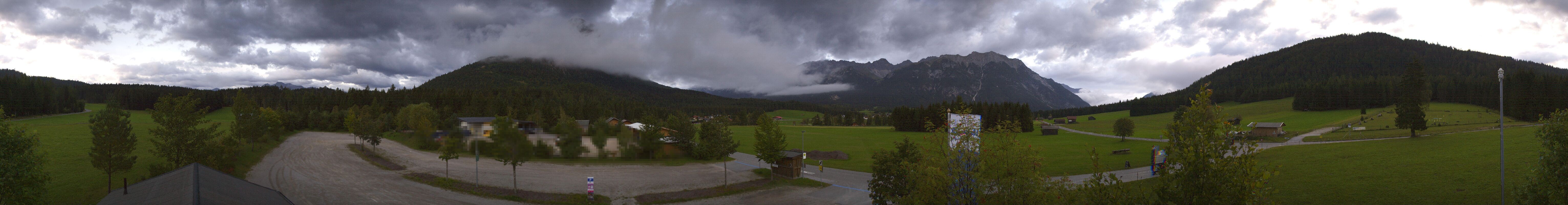 Archiv Foto Webcam Leutasch Moos - Rödlach Parkplatz