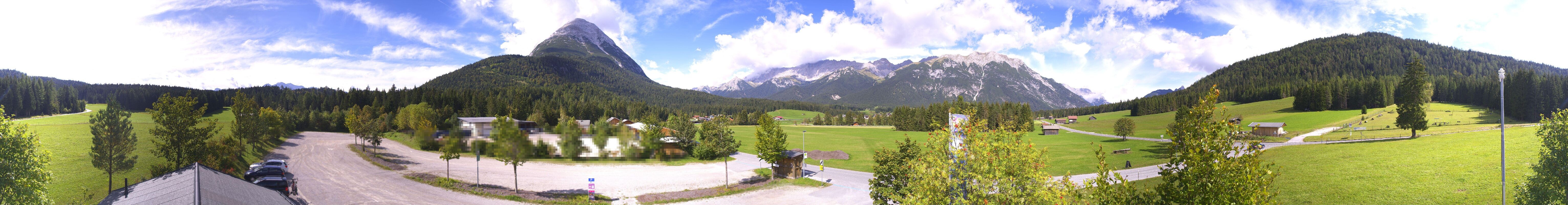Archived image Webcam Leutasch Moos - Rödlach Parking