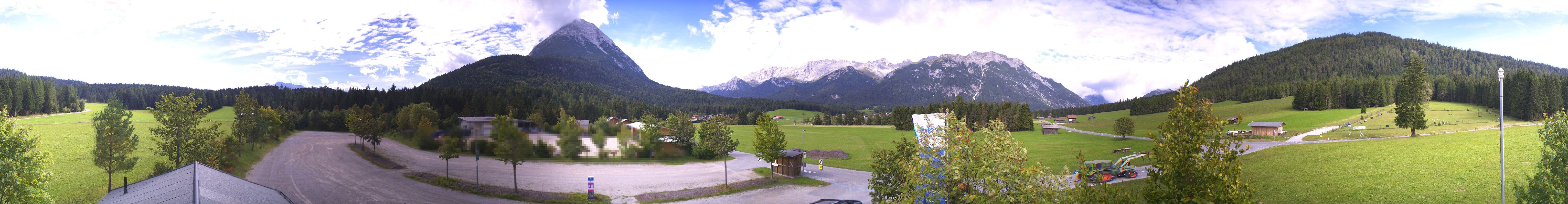 Archived image Webcam Leutasch Moos - Rödlach Parking