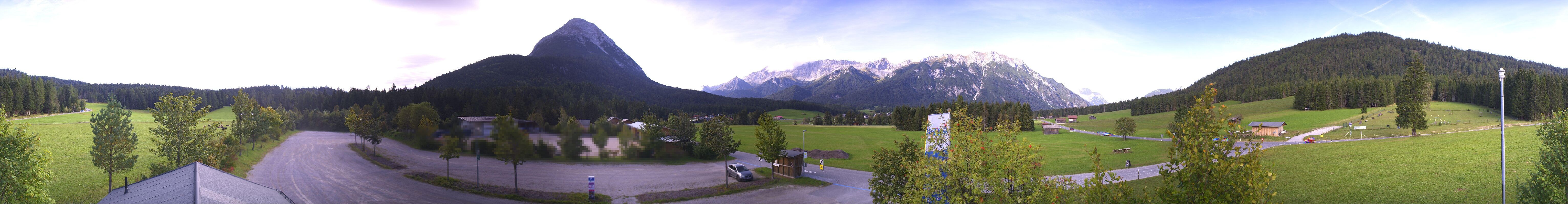 Archived image Webcam Leutasch Moos - Rödlach Parking