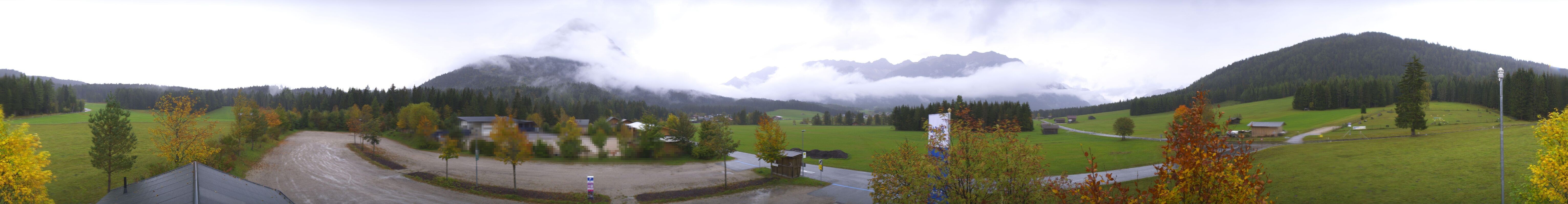 Archiv Foto Webcam Leutasch Moos - Rödlach Parkplatz