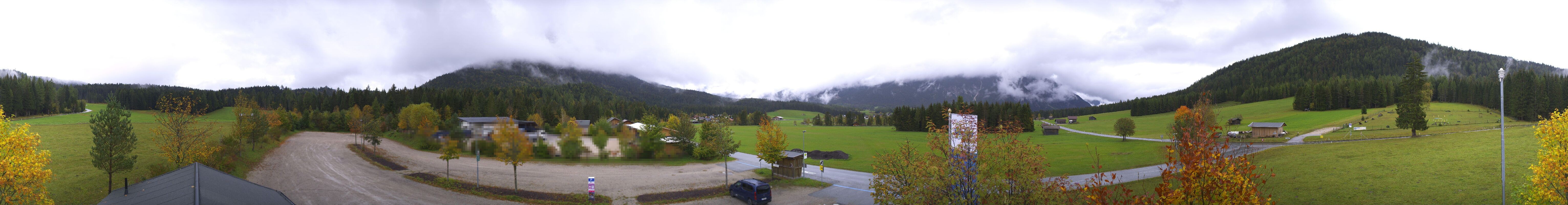 Archiv Foto Webcam Leutasch Moos - Rödlach Parkplatz