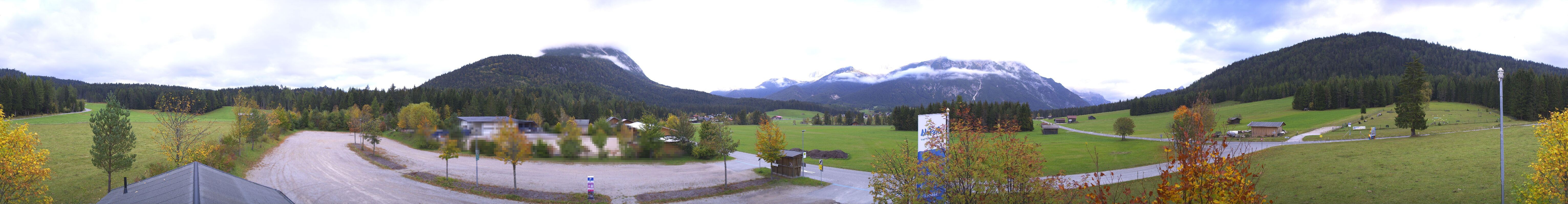 Archived image Webcam Leutasch Moos - Rödlach Parking