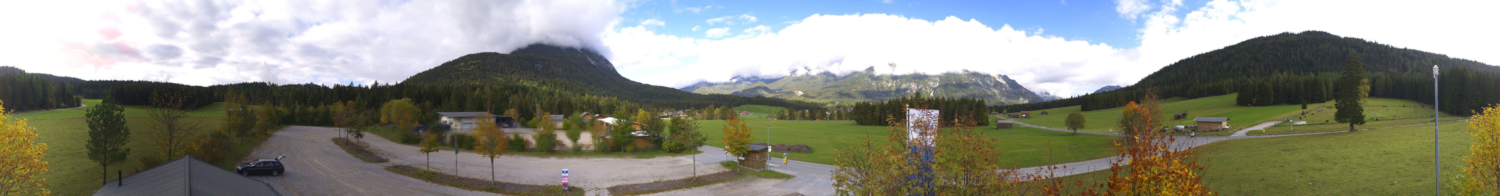 Archived image Webcam Leutasch Moos - Rödlach Parking