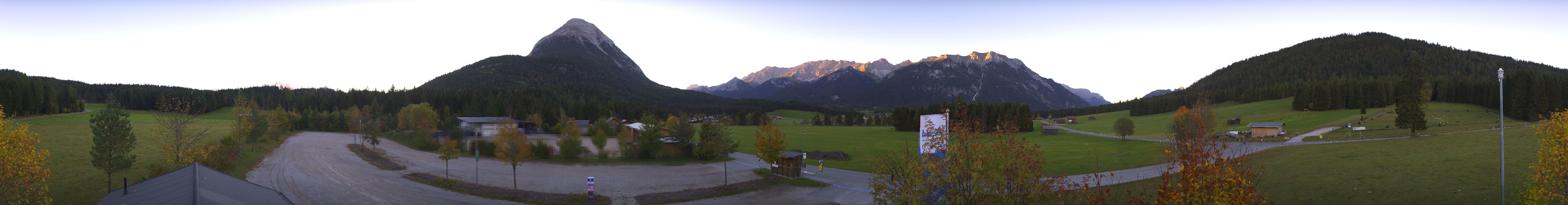 Archived image Webcam Leutasch Moos - Rödlach Parking