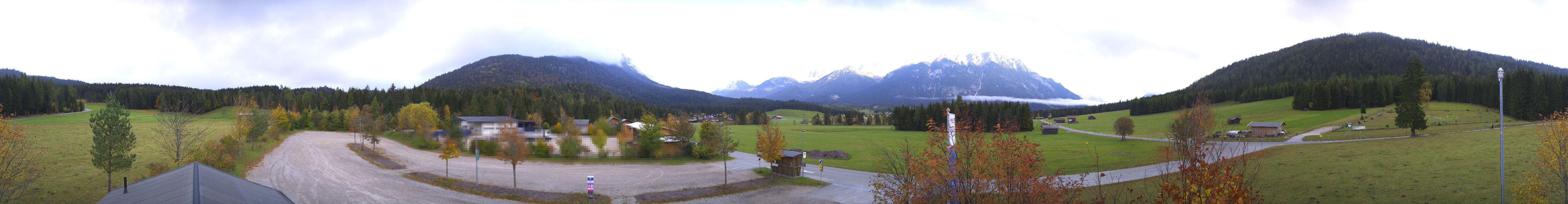 Archiv Foto Webcam Leutasch Moos - Rödlach Parkplatz