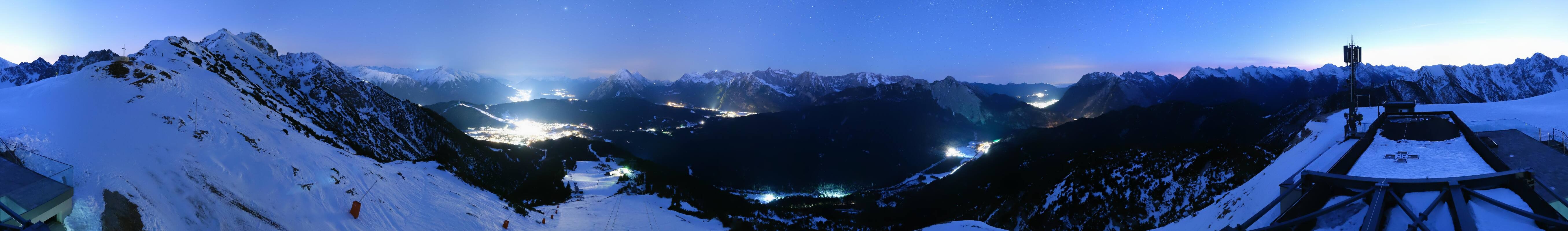 Archiv Foto Webcam Seefeld Rosshütte - Bergstation Seefelder Joch
