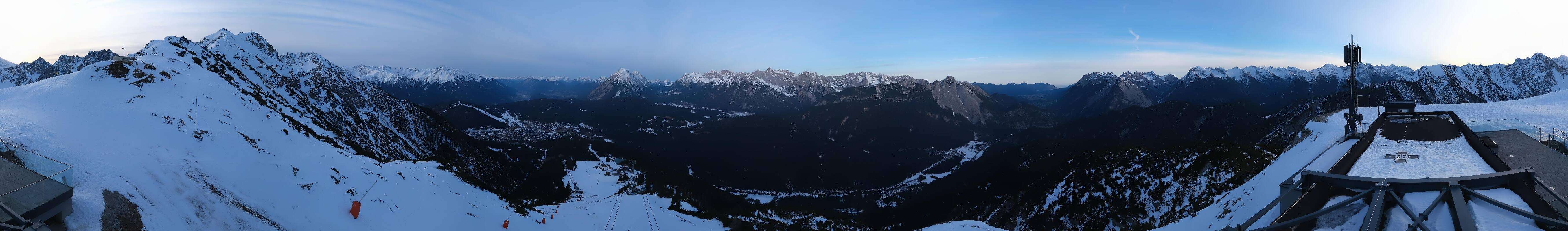 Archiv Foto Webcam Seefeld Rosshütte - Bergstation Seefelder Joch