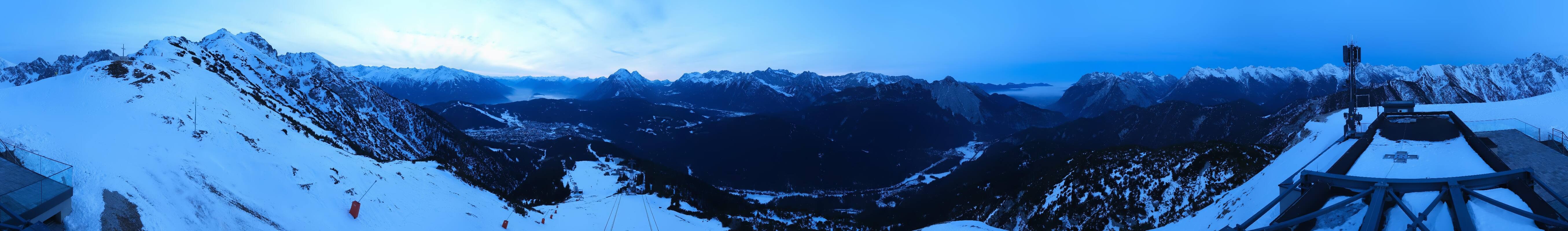 Archiv Foto Webcam Seefeld Rosshütte - Bergstation Seefelder Joch