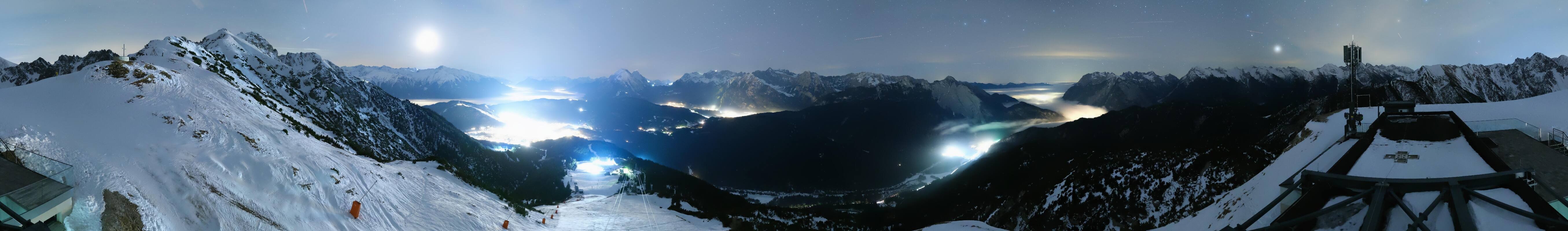 Archiv Foto Webcam Seefeld Rosshütte - Bergstation Seefelder Joch