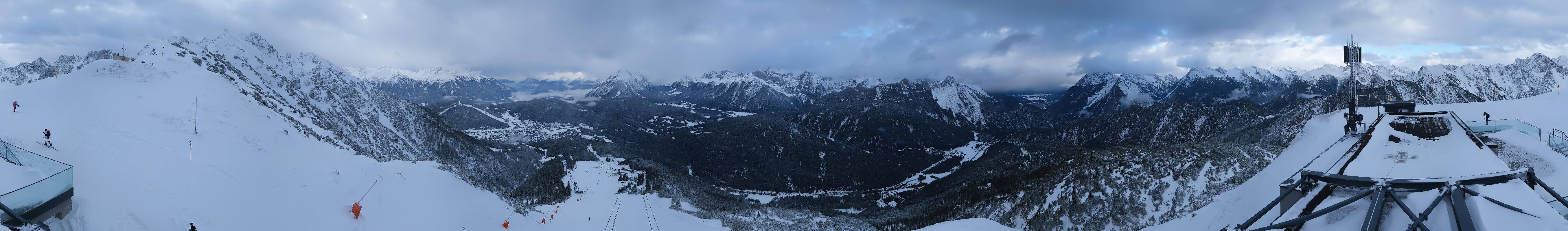Archiv Foto Webcam Seefeld Rosshütte - Bergstation Seefelder Joch
