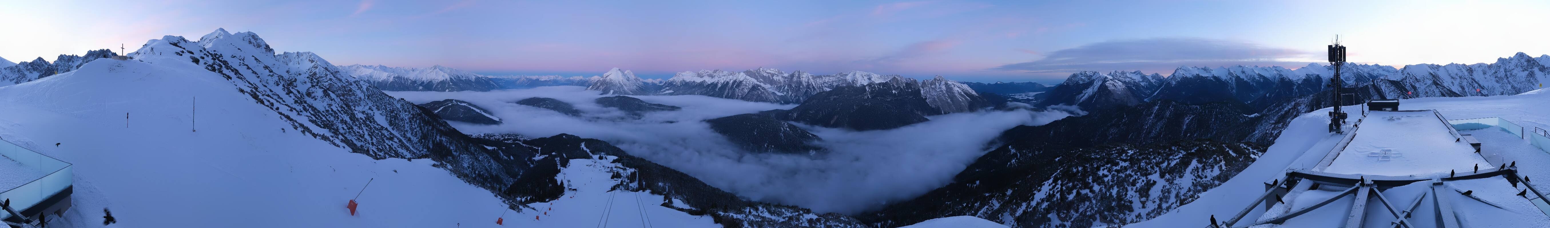 Archiv Foto Webcam Seefeld Rosshütte - Bergstation Seefelder Joch