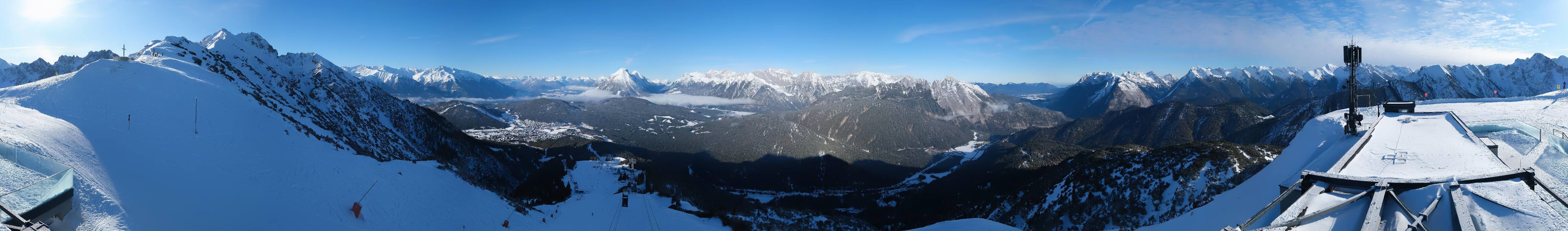 Archiv Foto Webcam Seefeld Rosshütte - Bergstation Seefelder Joch
