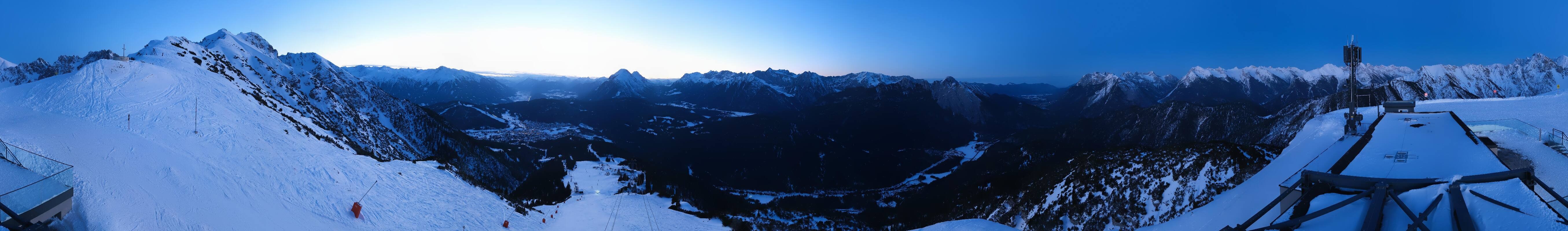 Archiv Foto Webcam Seefeld Rosshütte - Bergstation Seefelder Joch