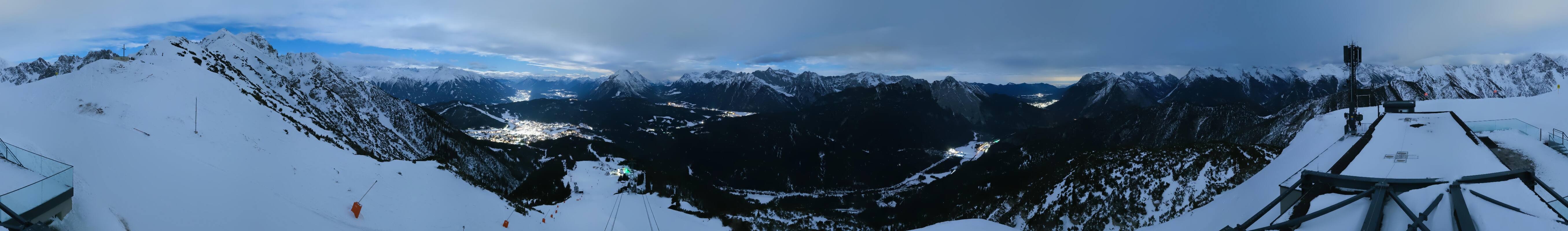 Archiv Foto Webcam Seefeld Rosshütte - Bergstation Seefelder Joch