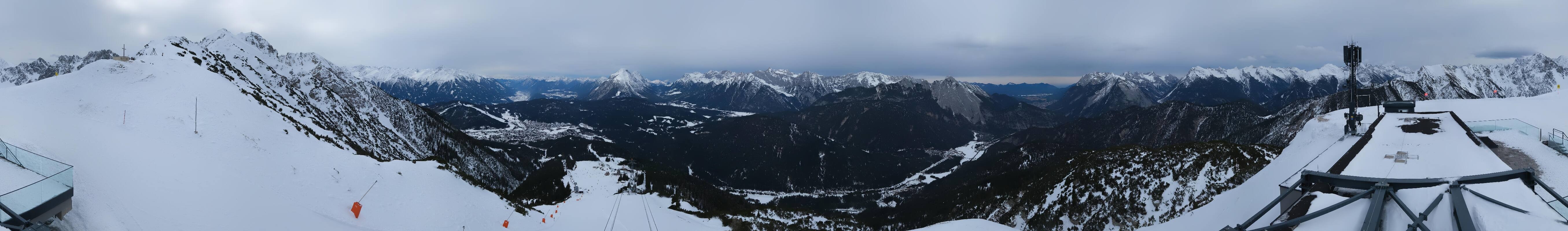 Archiv Foto Webcam Seefeld Rosshütte - Bergstation Seefelder Joch