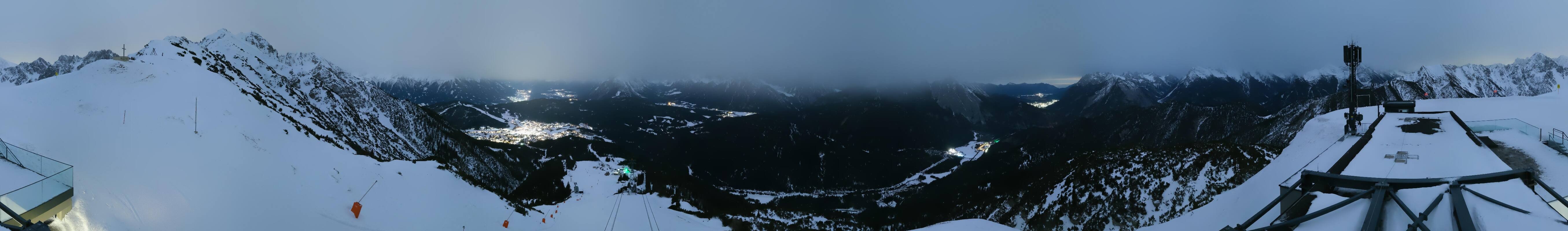 Archiv Foto Webcam Seefeld Rosshütte - Bergstation Seefelder Joch