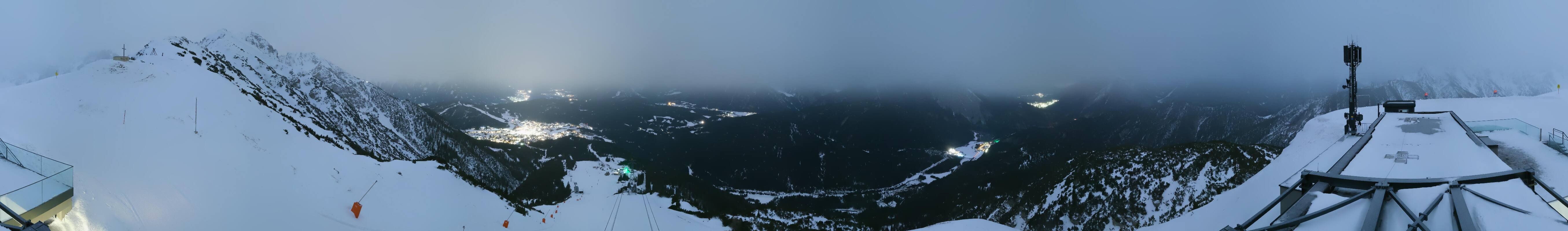 Archiv Foto Webcam Seefeld Rosshütte - Bergstation Seefelder Joch