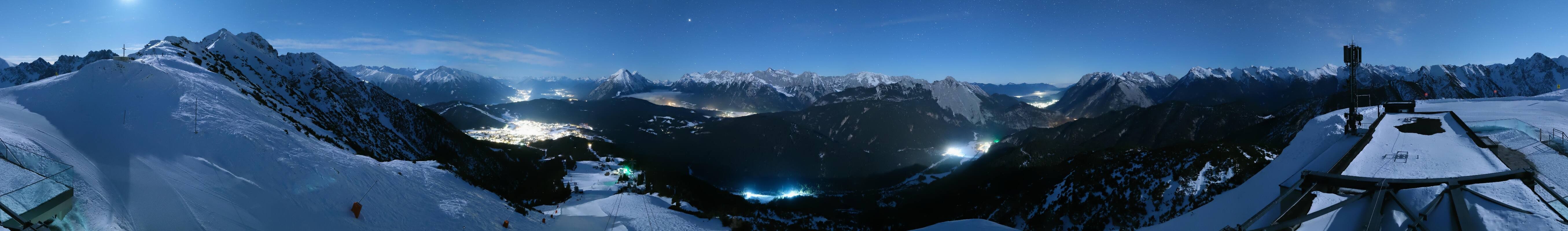 Archiv Foto Webcam Seefeld Rosshütte - Bergstation Seefelder Joch