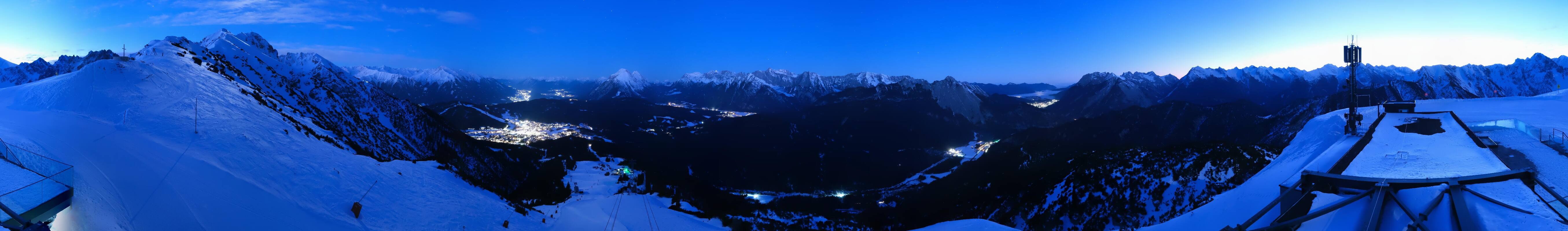 Archiv Foto Webcam Seefeld Rosshütte - Bergstation Seefelder Joch