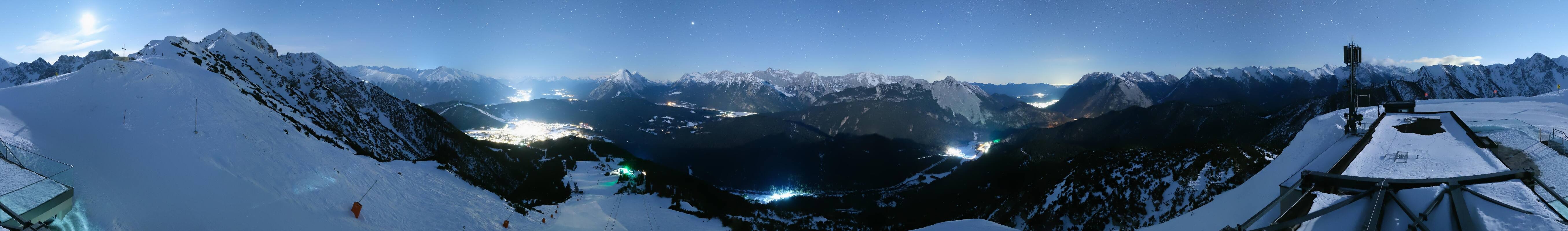 Archiv Foto Webcam Seefeld Rosshütte - Bergstation Seefelder Joch